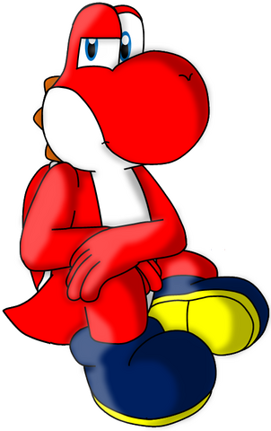 File:Red Yoshi is cool.png
