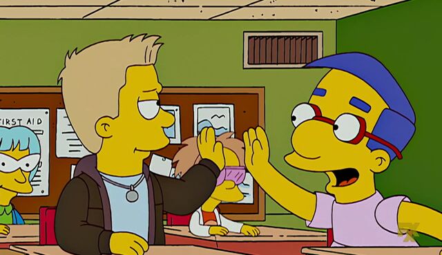 File:Donny giving milhouse high five.jpg