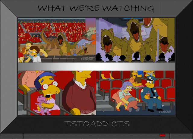 File:Duff-center-arena-sitting-with-dinosaurs-simpsons-2.jpg