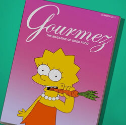 Lisa na okładce Gourmez