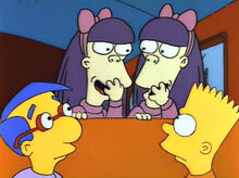 Milhouse sherri terri bart ônibus escola.jpg