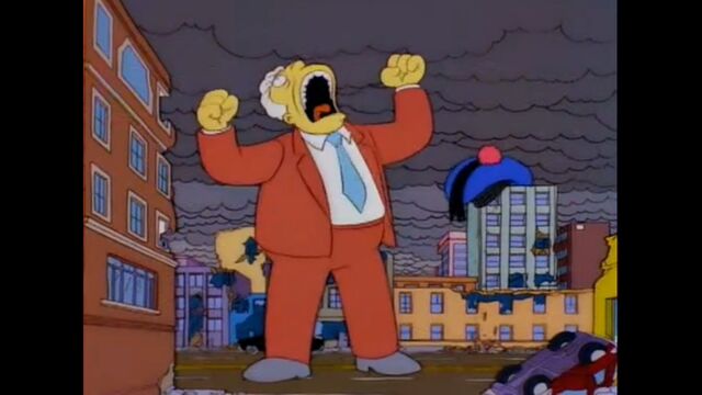 File:Kent Brockman Statue Roars In Rage As The Mascots Are Still At Large.jpg