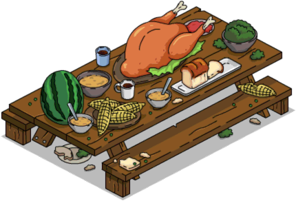 Outdoor Feast Table | The Simpsons: Tapped Out Wiki | FANDOM powered by