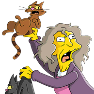 Image - Tap Ball Player Crazy Cat Lady.png | The Simpsons: Tapped Out ...