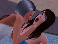 Mikhaela chocked Christine