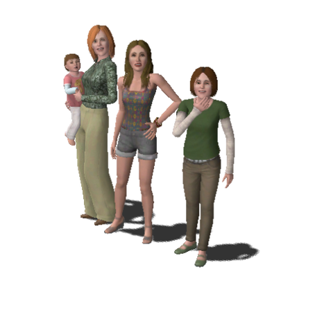 File:Single Moms Household Family (The Sims 3).png