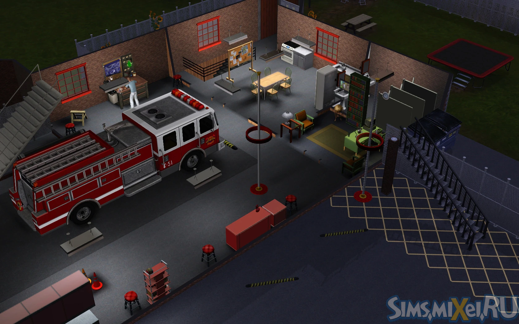 Fire station The Sims Wiki FANDOM powered by Wikia
