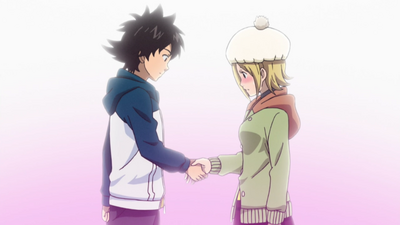Hime and Bossun's handshake