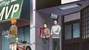 Kyoko thanks the Darumaya couple