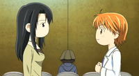 Kyoko and Kanae stares