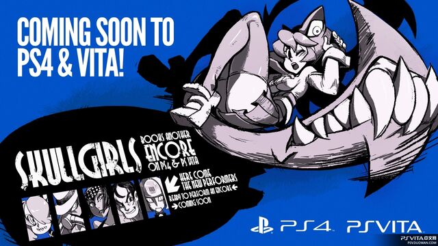Archivo:Skullgirls Poster promocional PS4 y PSVita.jpg