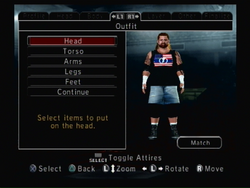Create A Wrestler mode