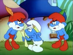 Two Papa Smurfs