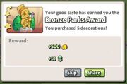 Bronze Park Award