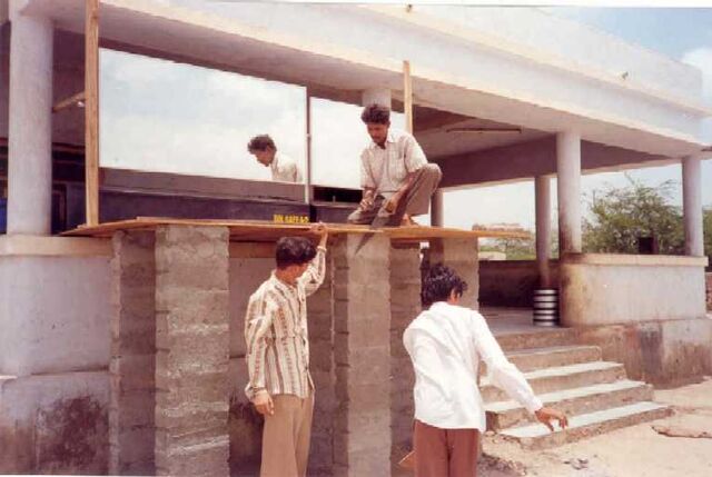 File:Installation of solcafe in progress at Ashramsh-Kotharaa.jpg
