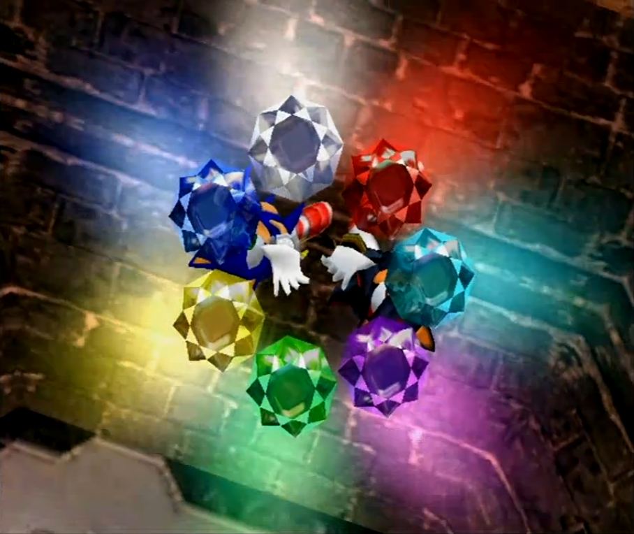 Chaos Emeralds*  Chaos emeralds, Sonic adventure, Sonic and shadow