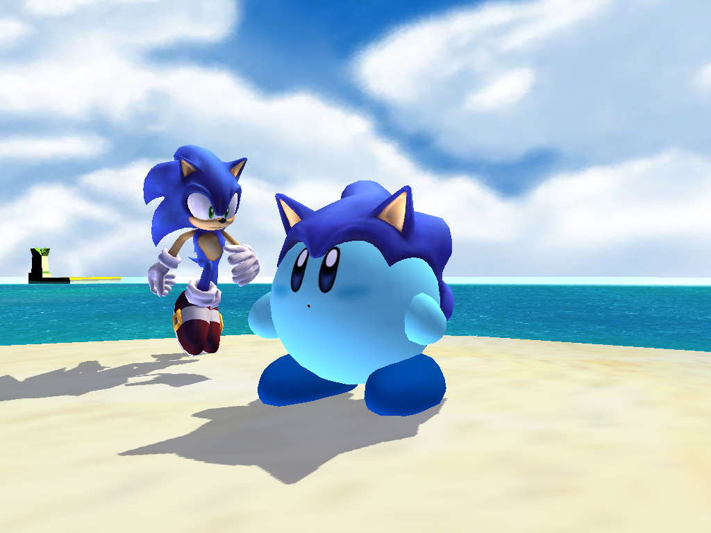 Sonic kirby and sonic by ss2sonic