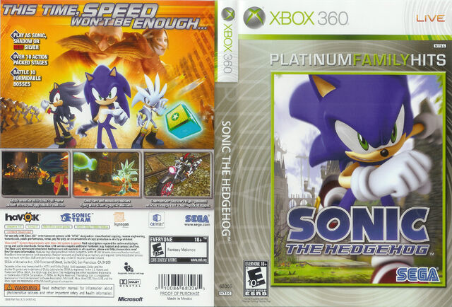 File:Sonic The Hedgehog (2006) - Box Artwork - US Front And Back (Platinum Hits) - (1).jpg