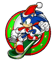 Circle Sonic Santa