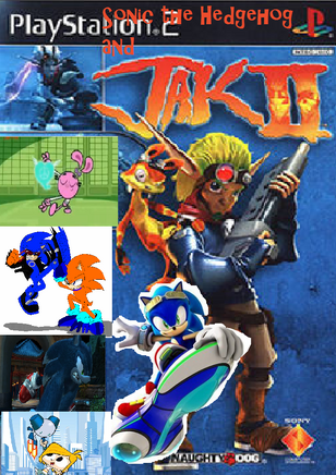 Sonic the Hedgehog and Jak 2 poster