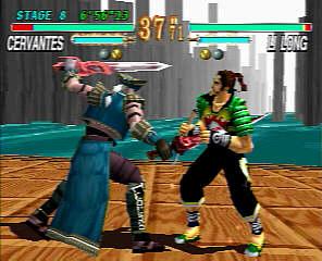 Cervantes vs Li Long in Soulblade