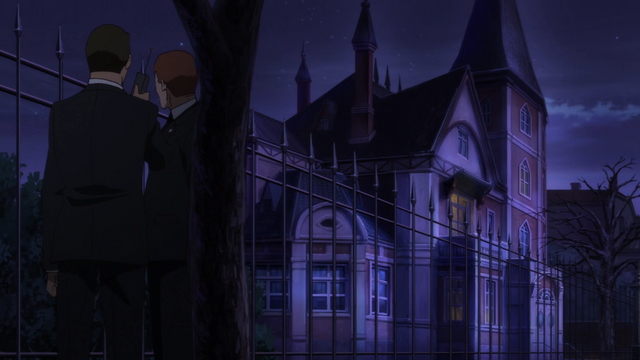 File:Soul Eater NOT Episode 10 - Shibusen agents around Meme's holding house.png