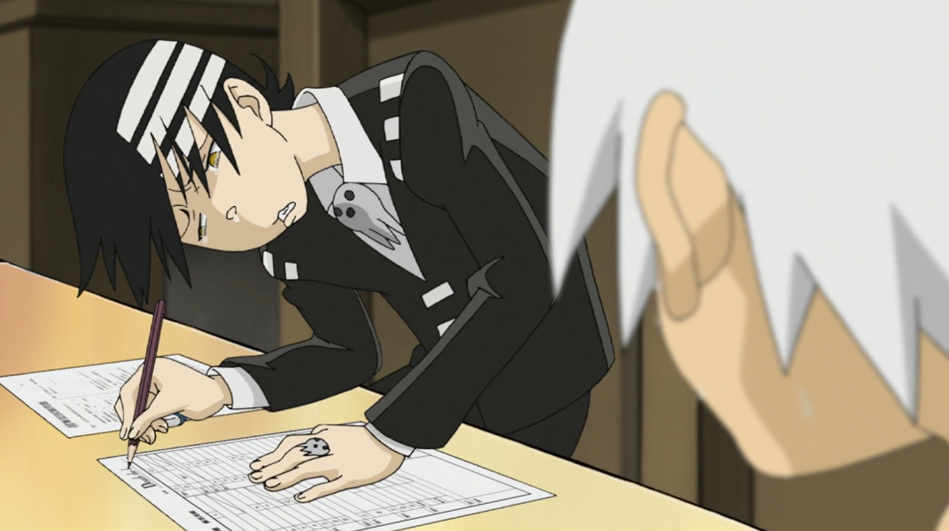 Image Soul Eater Episode 14 Kid struggles with his test.png Soul