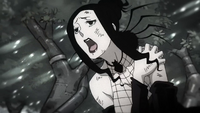 Arachne flees from Death