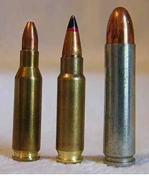 300px-4 6x30mm, 5 7x28mm, 30 M1 Carbine