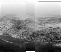 Huygens shoreline