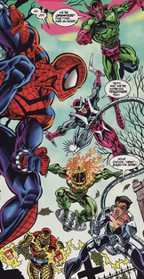 Siete Siniestros vs Spider-Man
