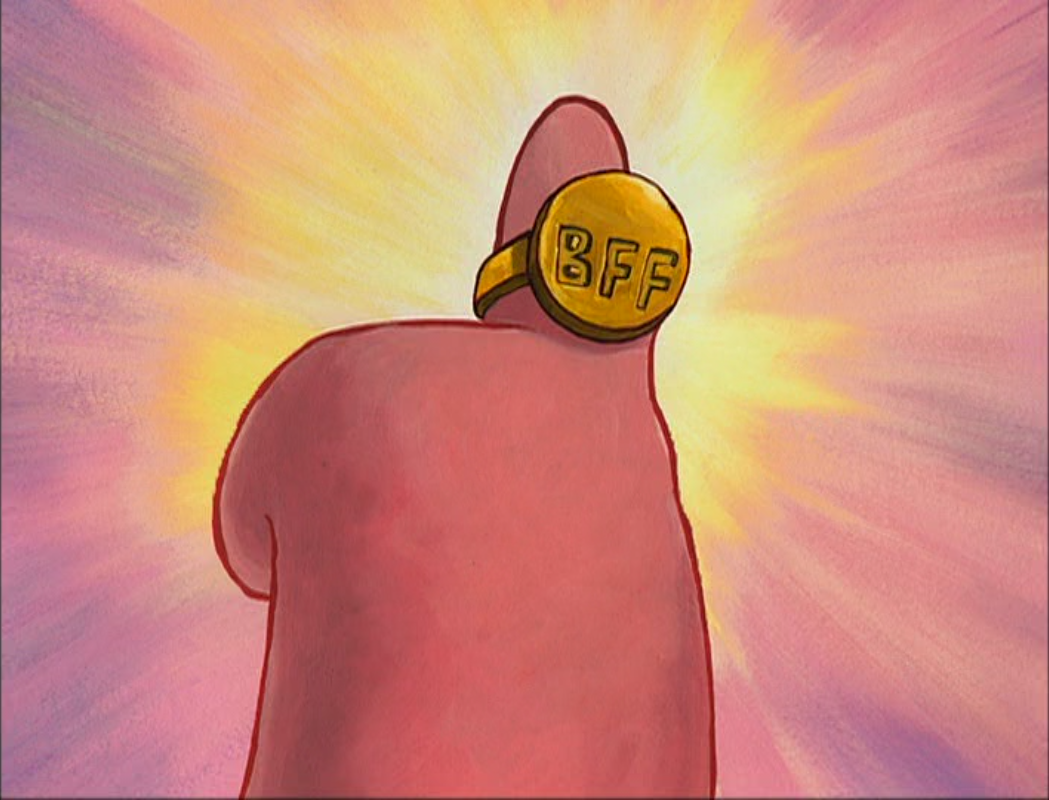 patrick and spongebob bff rings