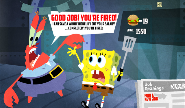 File:SpongeBob, You're Fired! (online game) - Good job! You're fired! (Mr. Krabs).png