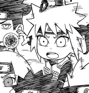 Minato using rasengan
