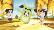 Neji helping Lee
