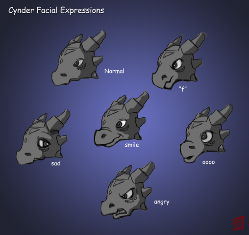 File:Cynder facial expressions.png
