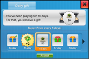 Ui daily reward