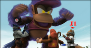 Fox Falco y Diddy Kong seleccion La ribera ESE SSBB.png