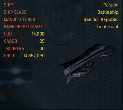 Paladin ship