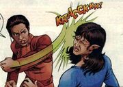 Kira punches maura Malibu