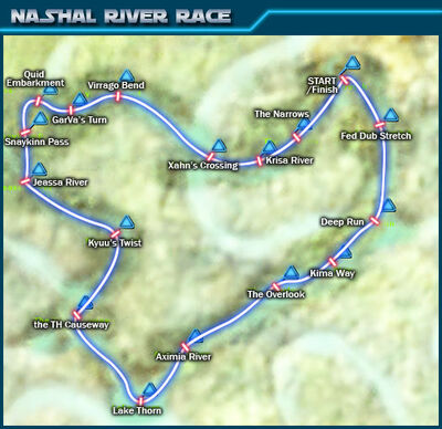 Nashal River Race map
