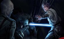 Luke Skywalker defends Drusil.jpg