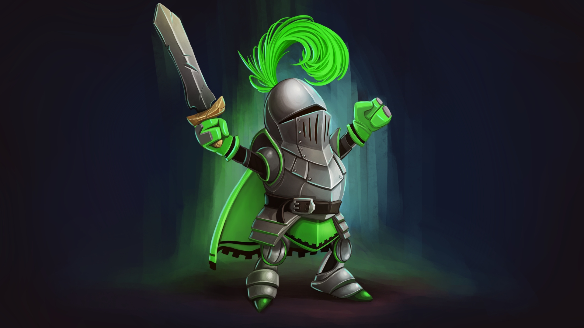Knight Squad - Green Knight  Steam Trading Cards Wiki 