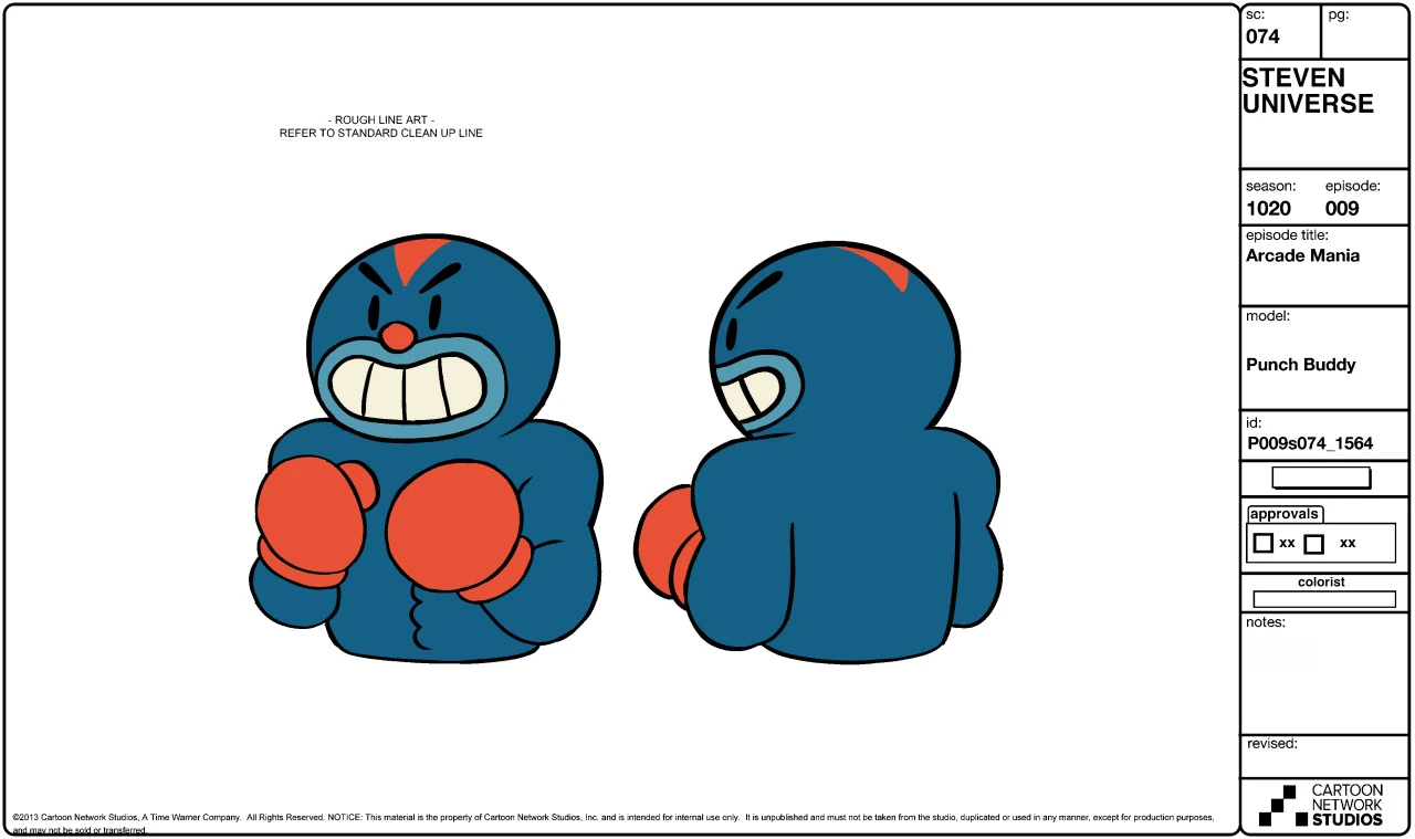 Image Arcade Mania Model Sheet Punch Buddy.jpg Steven Universe Wiki