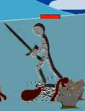 Old swordwrath statue