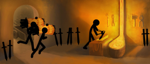 Sword forging Stick Empires