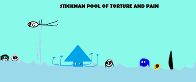 Stickman pool of torture and pain before they were tortured