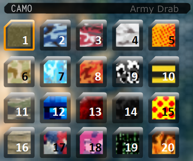 All Camos Enumerated