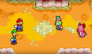 Strutzi in uno screenshot tratto da Mario & Luigi Superstar Saga
