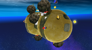 Galassia Uovo (Pianeta dei massi) Screenshot - Super Mario Galaxy